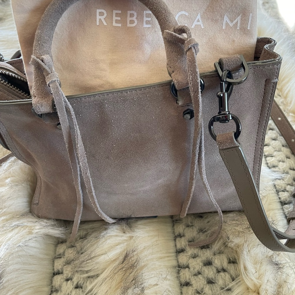 Rebecca Minkoff Taupe Leather Women's Bag micro Regan - Picture 2 of 9